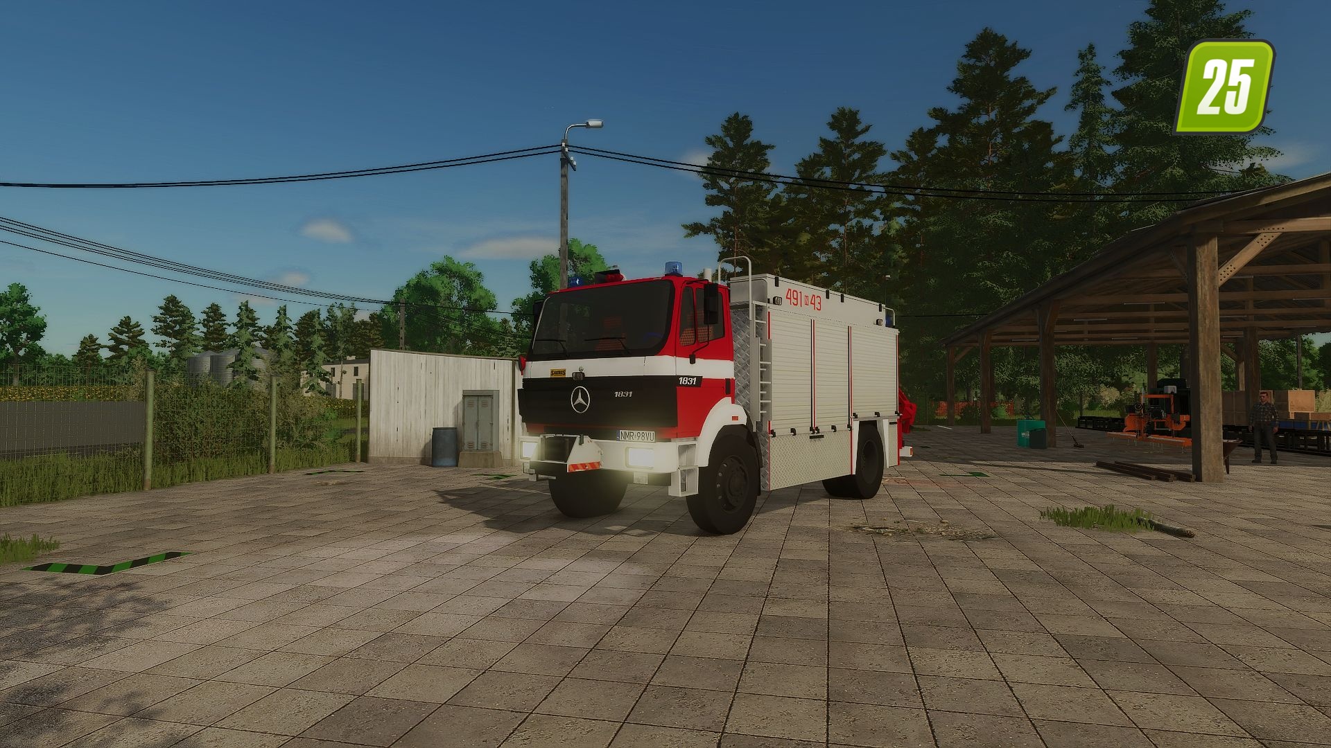 Mercedes Benz 1831 SCRt Saurus 491[N]43 JRG Mrągowo1 (1)